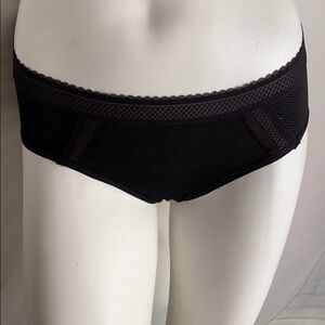 Warner’s black sheer full coverage panty M